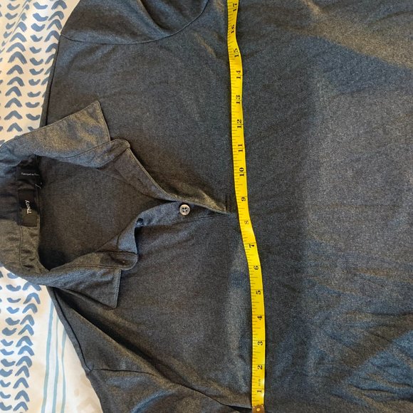 Theory Brown B Atlas Piqué grey polo shirt - Picture 5 of 8